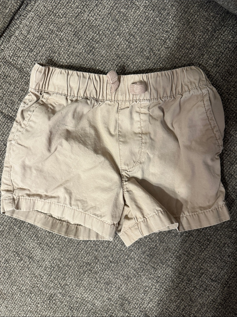 Classic boys ' Beige Cotton Shorts - Elastic Waist